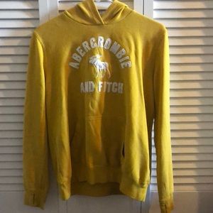Abercrombie and Fitch yellow hoodie